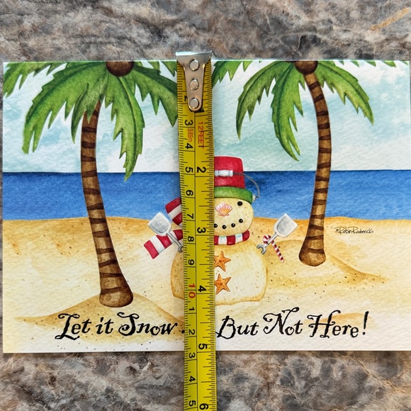 Tropical Christmas Cards with Envelopes - Picture 3 of 4